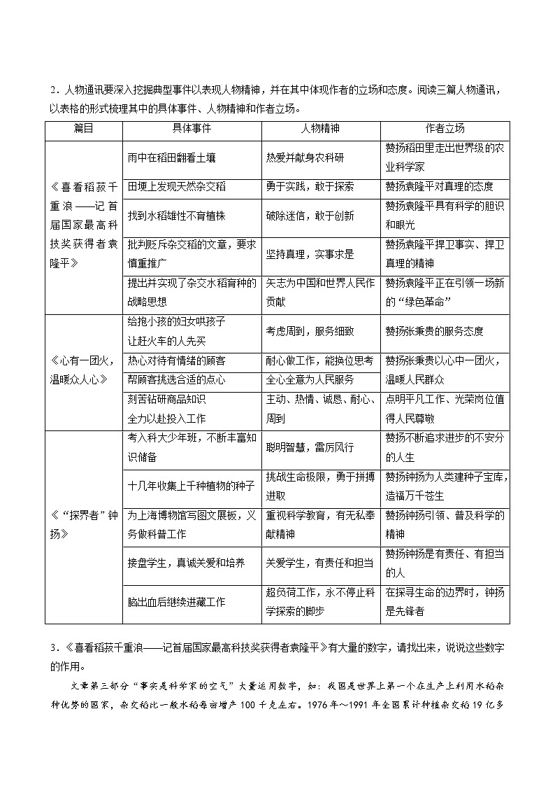 第4课 喜看稻菽千重浪（学生版）第3页