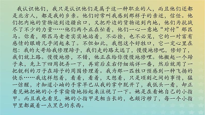 2023新教材高考语文二轮专题复习专题四现代文阅读之文学类文本阅读第二部分文学类阅读__散文第1讲文中重要词句含意的理解课件第6页