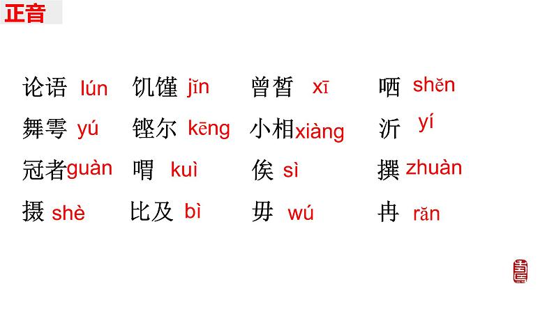 1.1《子路、曾皙、冉有、公西华侍坐》课件 2022-2023学年统编版高中语文必修下册第7页