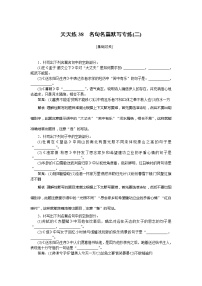 新高考语文2019年高考语文全程训练计划习题 天天练 38 Word版含解析 858