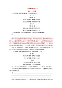 新高考语文2020届高考语文一轮总复习专题检测十七含解析 115 946