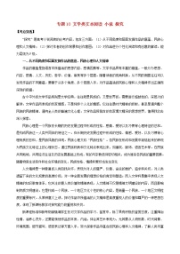 新高考语文2020年领军高考语文一轮复习考点穿透专题10文学类文本阅读小说探究含解析 13 24