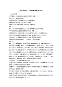 新高考语文第1部分 语言策略与技能 任务组一 对点精练三 正确使用修辞手法