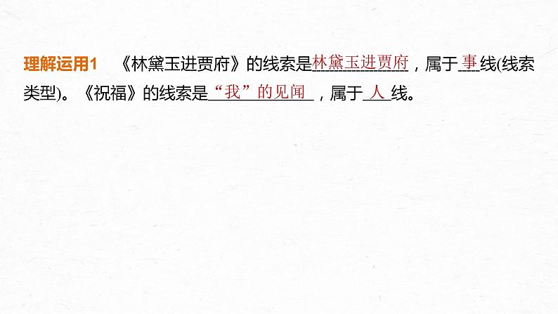 新高考语文第3部分 专题15 Ⅲ 核心突破 突破一 梳理脉络，扣住技巧，精准分析情节艺术课件PPT06