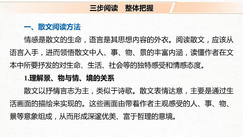 新高考语文第3部分 专题16 Ⅰ 整体阅读课件PPT第8页