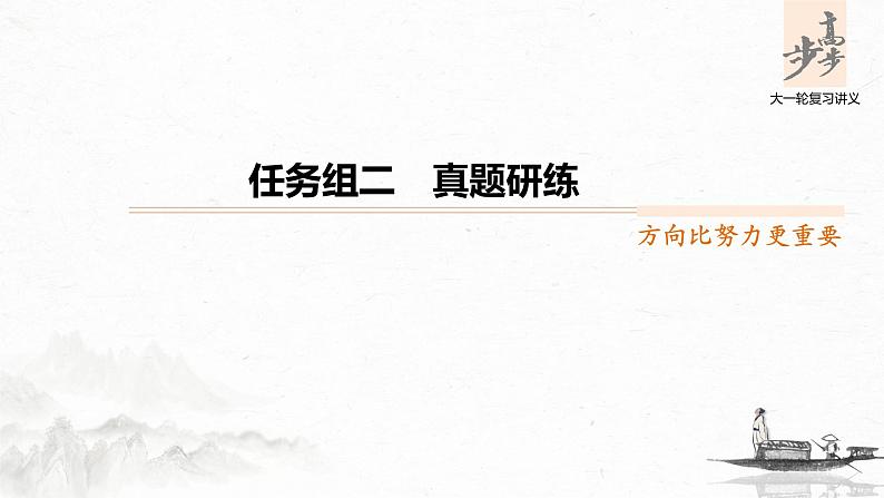 新高考语文第4部分 传统文化阅读 古诗词 任务组二 真题研练课件PPT第1页