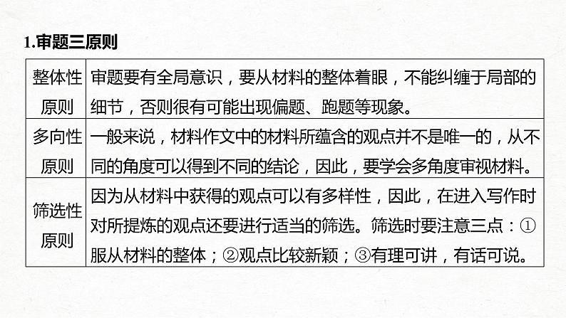 新高考语文第4部分 专题17 Ⅰ 突破二 明确类型，抓住核心，精准新材料作文审题立意课件PPT第3页