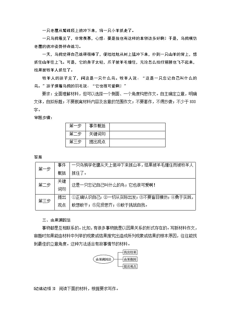 新高考语文第4部分 专题17 Ⅰ 突破二 明确类型，抓住核心，精准新材料作文审题立意03
