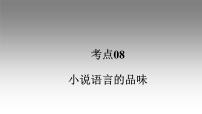 《点亮高考》考点08  小说语言的品味（课件）-2023年高考语文大一轮单元复习（全国通用）