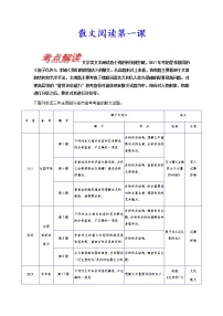 考点36 散文阅读第一课-《考点解透》2023届高考语文一轮复习必备（新高考专用）