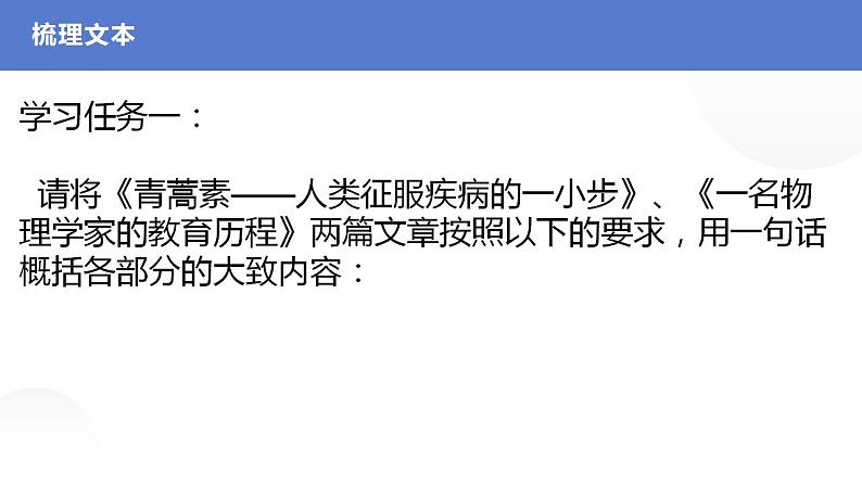 7《青蒿素：人类征服疾病的一小步》《一名物理学家的教育历程》课件 2022-2023学年统编版高中语文必修下册第8页