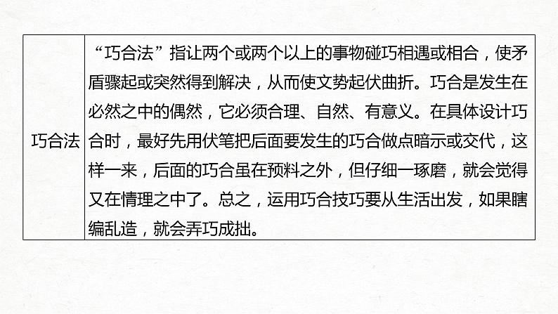 新高考语文第4部分 专题17 Ⅲ 突破一 叙事曲折，构思精巧，行文跌宕新奇课件PPT05