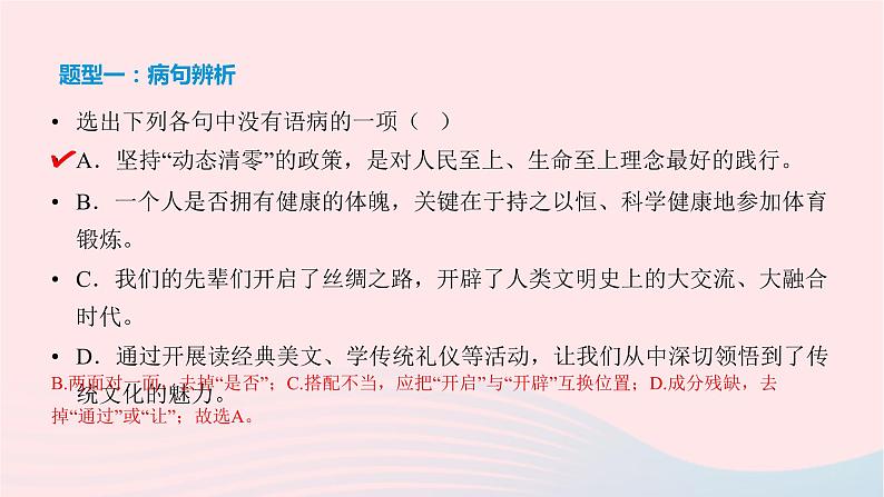 2023届高考语文二轮复习专项蹭辨析修改课件第3页