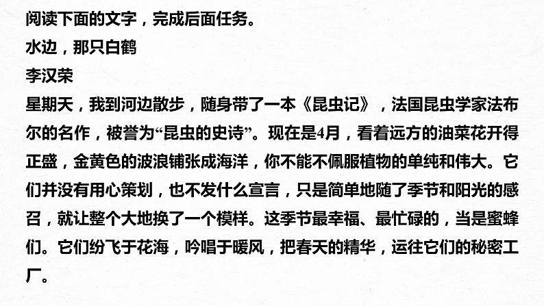 新高考语文第8部分 散文阅读 课时65　精准分析概括形象——因形悟神，立象尽意课件PPT08