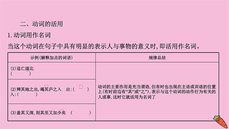 新高考语文第9讲 词类活用——根据词性思考是否有活用情况  课件练习题第7页