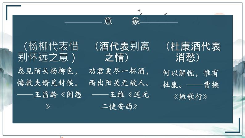 新高考语文2022届高考语文古诗文阅读之诗歌形象（3）景物形象课件PPT第7页