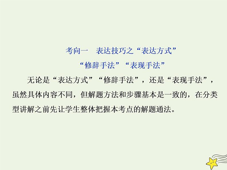 新高考语文2020高考语文大一轮复习第二部分专题二古代诗歌鉴赏5高考命题点三鉴赏诗歌的表达技巧题__各类术语要辨清课件 204第6页