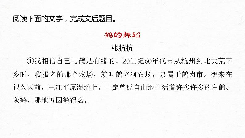 新高考语文第8部分 文学类文本阅读 散文 任务组三 任务四 因形悟神，立象尽意，精准分析概括形象课件PPT07