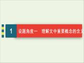 新高考语文考点1  文意理解与信息筛选  课件