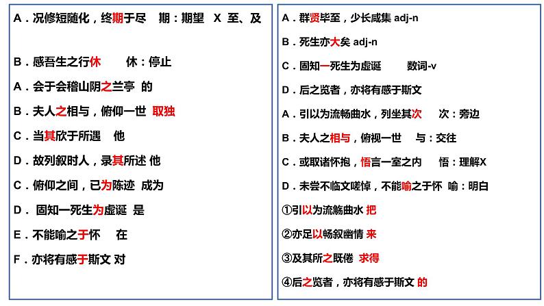 兰亭集序知识点课件PPT04