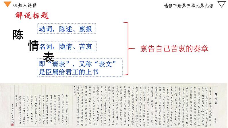 9.1《陈情表》课件 2022-2023学年统编版高中语文选择性必修下册第5页