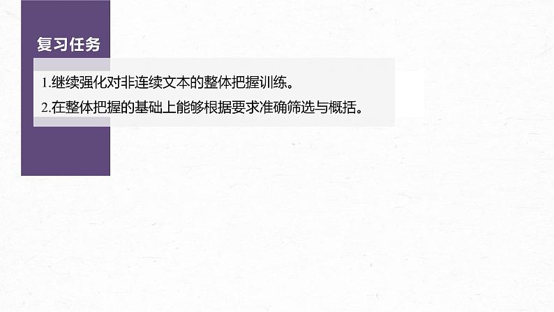 新教材新高考版语文一轮复习课件  第6部分 信息类阅读 课时53　精准概括观点——精细筛整，精要概括05