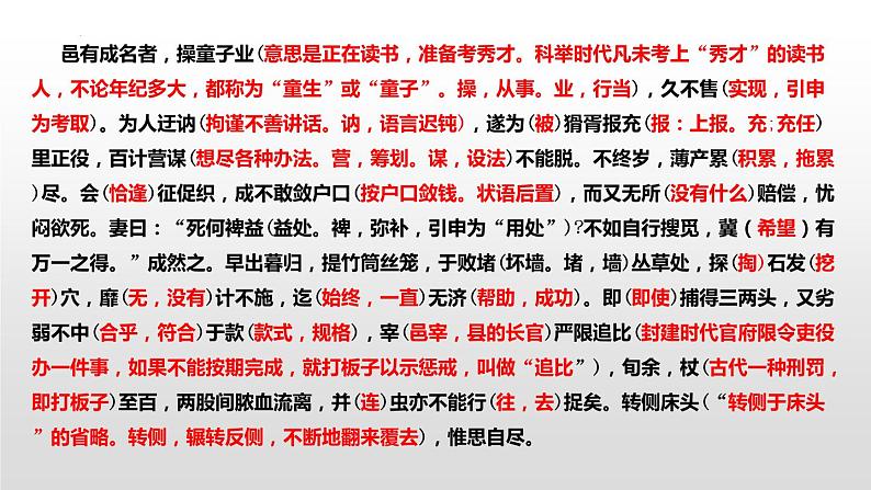 14.1《促织》课件 2022-2023学年统编版高中语文必修下册第8页