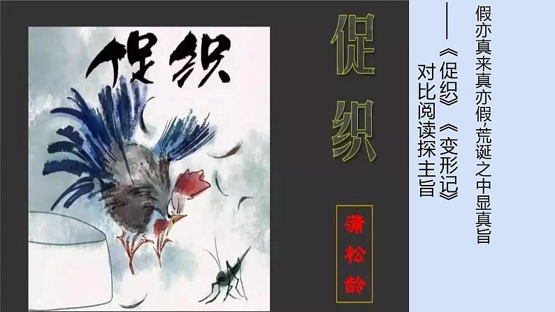 高考语文复习--“《促织》对比阅读（课件）01