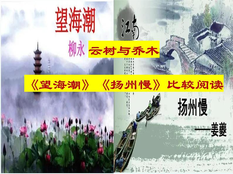 4《望海潮》《扬州慢》比较阅读课件  2022-2023学年统编版高中语文选择性必修下册01