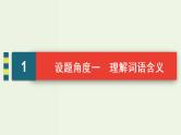 新高考语文考点3  理解词句含意赏析语言艺术  课件练习题