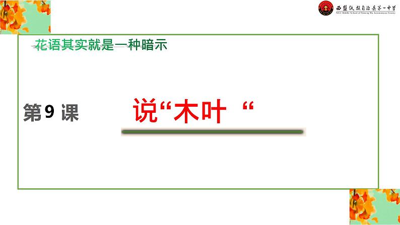 《说“木叶 ”》课件统编版高中语文必修下册04