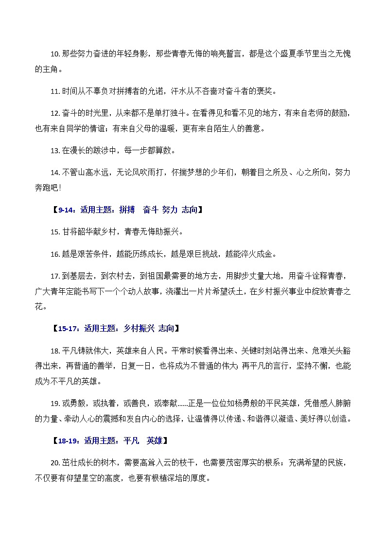 2023年高考作文硬核素材【2022年6月篇（上）：名言句+美妙段+亮丽人+精美文】-备战2023年高考语文作文年度热素材与传统经典素材什锦宴第2页