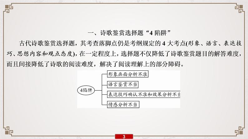 新高考语文专题8　第1讲　诗歌鉴赏选择题“4陷阱”“3步骤”课件PPT第4页