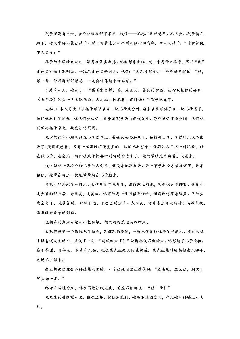 高考语文文学类阅读专项训练第2页