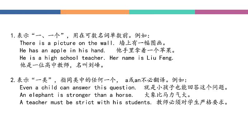 中职高考英语（语文版）一轮复习语法专项课件：冠词08