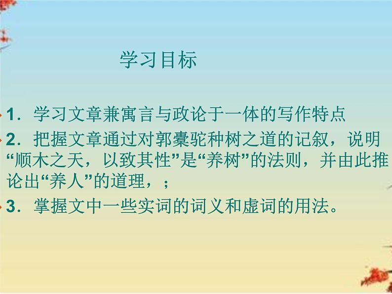 2022-2023学年统编版高中语文选择性必修下册11《种树郭橐驼传》课件第2页