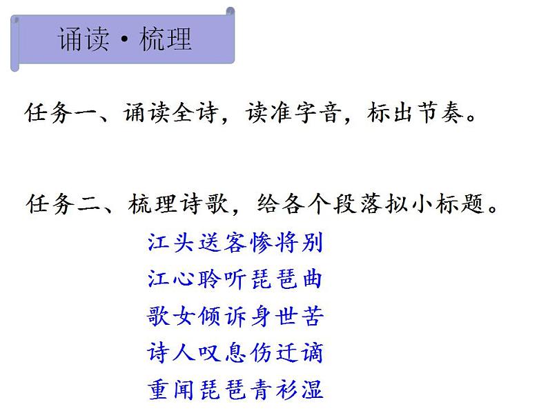 2022-2023学年统编版高中语文必修上册8.3《琵琶行 并序》课件08