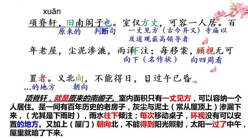 2022-2023学年统编版高中语文选择性必修下册9-2《项脊轩志》课件第8页