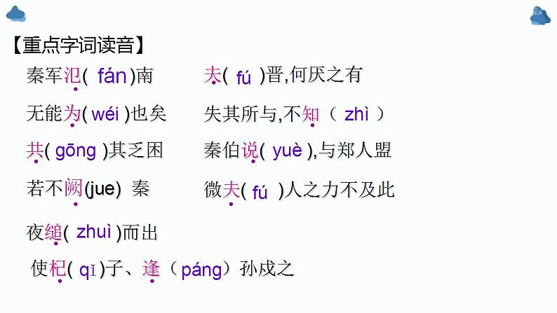 2022-2023学年统编版高中语文必修下册2《烛之武退秦师》课件第5页