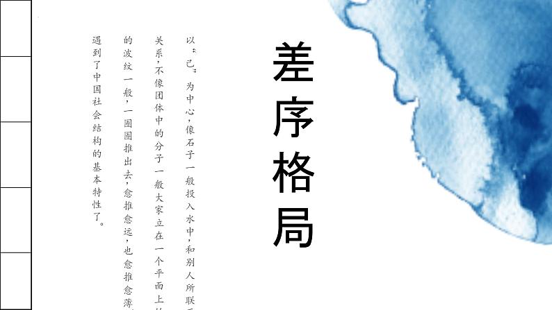 《乡土中国》之差序格局2022-2023学年统编版高中语文必修上册课件PPT第1页