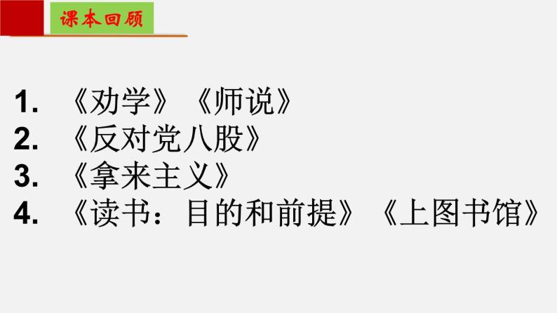 单元复习06  第六单元 【过知识】-2022-2023学年高一语文单元复习（统编版必修上册） 课件02