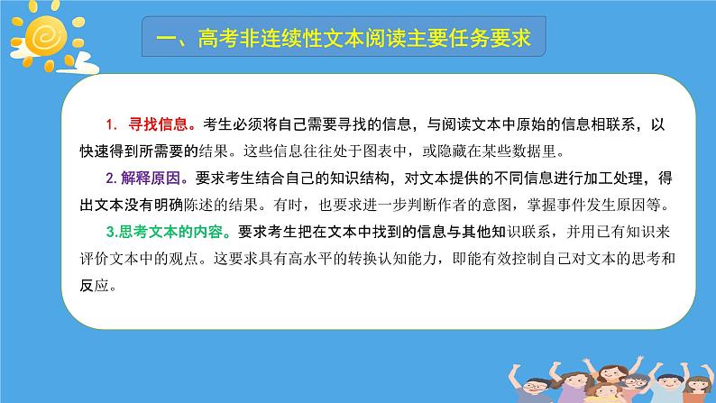 2023届高考语文二轮复习专项课件：非连续性文本阅读常见考点及应考策略 课件02