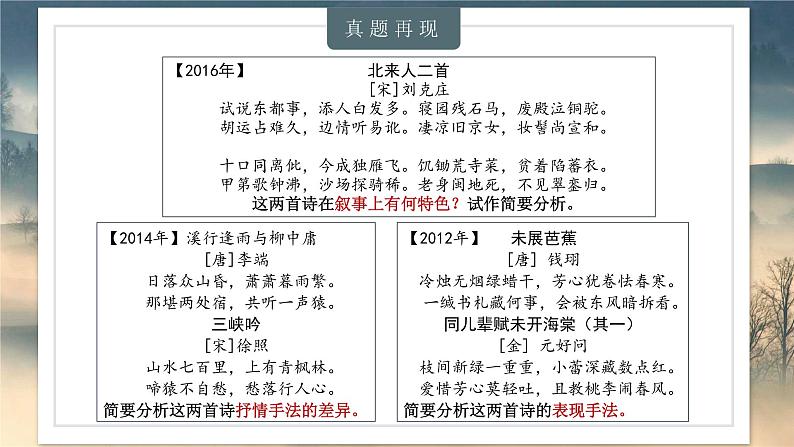 2023届高考语文复习-诗歌的比较鉴赏 课件第3页