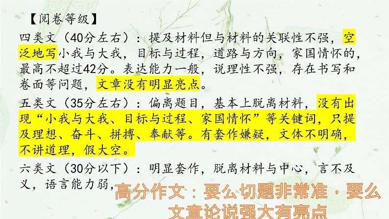 议论文分论点构建 课件 2023届高考语文复习05