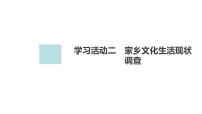 高中语文人教统编版必修 上册第四单元 家乡文化生活学习活动二 家乡文化生活现状调查示范课ppt课件