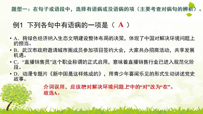 2023届高考专题复习：病句修改与辨析 课件第8页