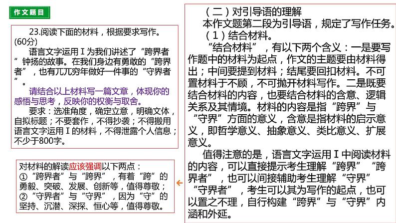 2023届广东省广州高三二模作文讲评 课件第6页