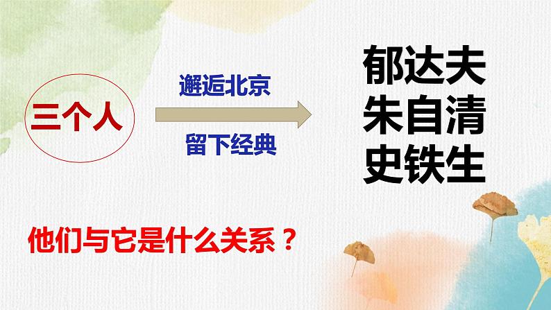 《故都的秋》《荷塘月色》《我与地坛》群文阅读课件 2022-2023统编版高中语文必修上册第3页