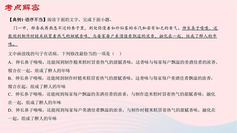 （新高考专用）2023年高考语文二轮复习 02 病句课件第5页