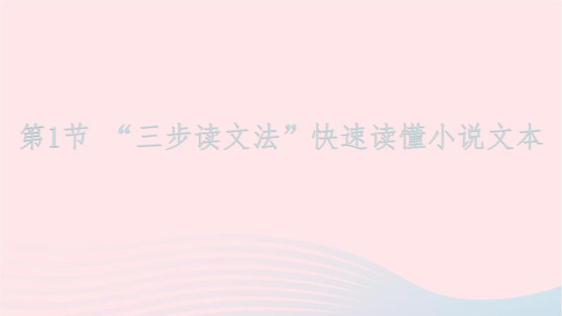 （新课标全国卷）2023届高考语文大单元二轮复习讲重难 专题三 文学类文本阅读（小说）课件02